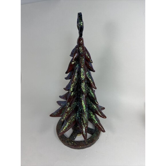 Texas Wagon Wheel Red Chili Pepper Texas Star Christmas Tree Figurine Home Decor - Picture 6 of 6